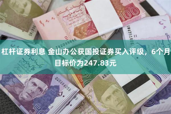 杠杆证券利息 金山办公获国投证券买入评级，6个月目标价为247.83元