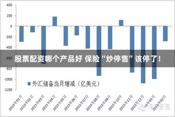 股票配资哪个产品好 保险“炒停售”该停了！