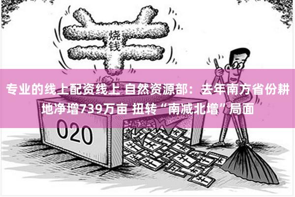 专业的线上配资线上 自然资源部：去年南方省份耕地净增739万亩 扭转“南减北增”局面