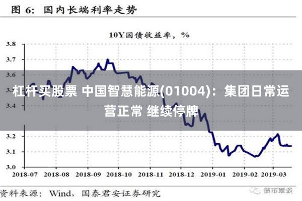 杠杆买股票 中国智慧能源(01004)：集团日常运营正常 继续停牌