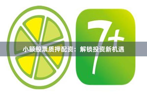 小额股票质押配资：解锁投资新机遇