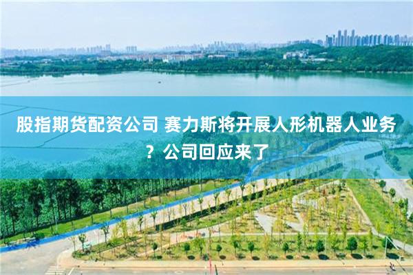 股指期货配资公司 赛力斯将开展人形机器人业务？公司回应来了