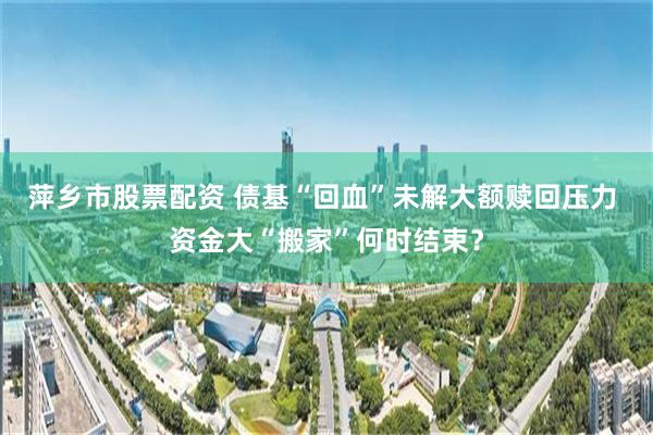 萍乡市股票配资 债基“回血”未解大额赎回压力 资金大“搬家”何时结束？