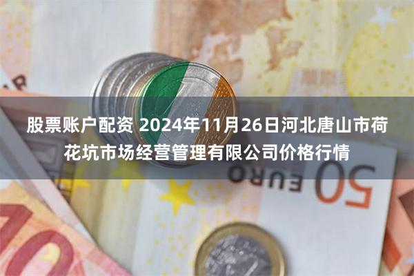 股票账户配资 2024年11月26日河北唐山市荷花坑市场经营管理有限公司价格行情