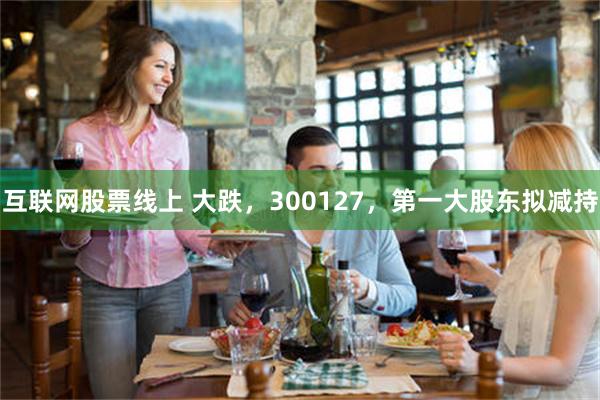 互联网股票线上 大跌，300127，第一大股东拟减持