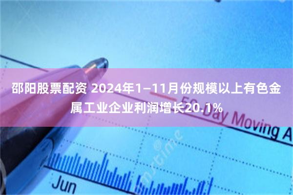 邵阳股票配资 2024年1—11月份规模以上有色金属工业企业利润增长20.1%