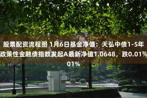 股票配资流程图 1月6日基金净值：天弘中债1-5年政策性金融债指数发起A最新净值1.0648，跌0.01%