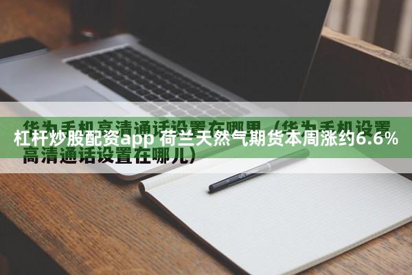 杠杆炒股配资app 荷兰天然气期货本周涨约6.6%
