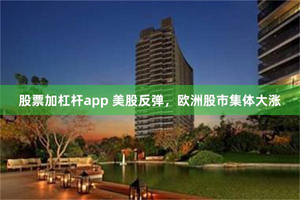 股票加杠杆app 美股反弹，欧洲股市集体大涨