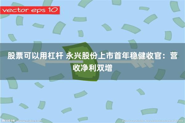 股票可以用杠杆 永兴股份上市首年稳健收官：营收净利双增