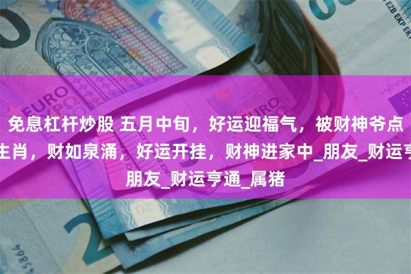 免息杠杆炒股 五月中旬，好运迎福气，被财神爷点名的4大生肖，财如泉涌，好运开挂，财神进家中_朋友_财运亨通_属猪
