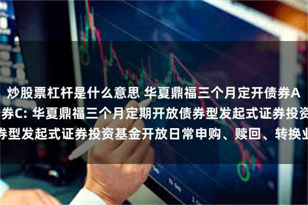 炒股票杠杆是什么意思 华夏鼎福三个月定开债券A,华夏鼎福三个月定开债券C: 华夏鼎福三个月定期开放债券型发起式证券投资基金开放日常申购、赎回、转换业务的公告