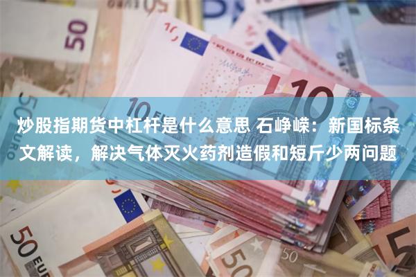 炒股指期货中杠杆是什么意思 石峥嵘：新国标条文解读，解决气体灭火药剂造假和短斤少两问题